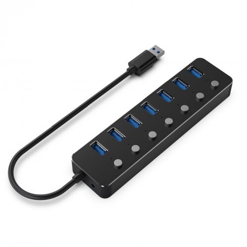  HUB 3.1 (Gen 1) 7 port sa prekidacima GEMBIRD UHB-U3P7P-01 Cijene