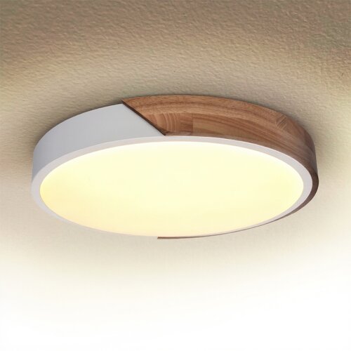  Brilagi - LED plafonsko svetlo PILANA LED/24W/230V hrast/bela prečnika 30 cm Slike