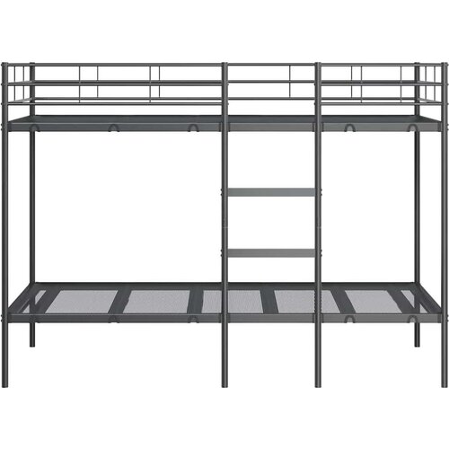 VidaXL krevet na kat bez madraca crni 90x190 cm čelik Slike