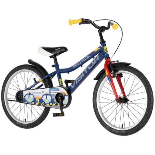 Visitor Bicikl kids patrol 20" 10" v-brake kontra 95-115cm (12") plavi perla Cene