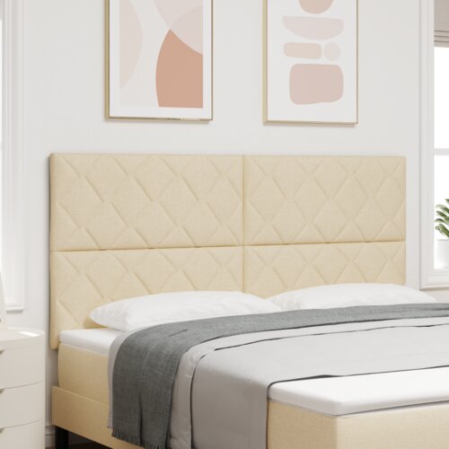  Vzglavje z LED lučmi z vzglavjem krema 180 cm blago, (5000043877) Cene
