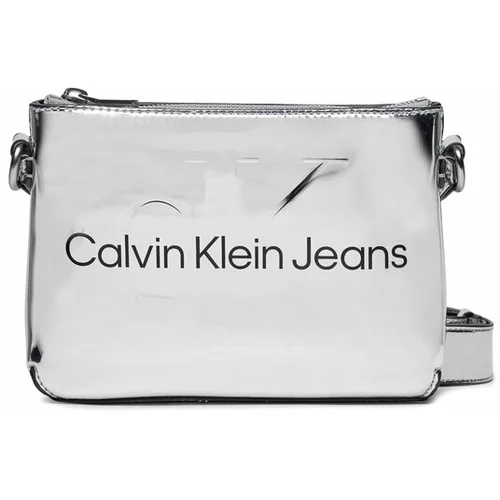 Calvin Klein Jeans Ročna torba Sculpted Camera Pouch21 Mono S K60K611862 Srebrna