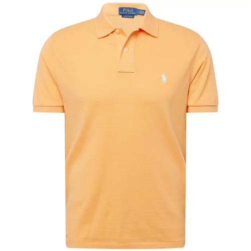 Polo Ralph Lauren Majica pastelno narančasta / bijela