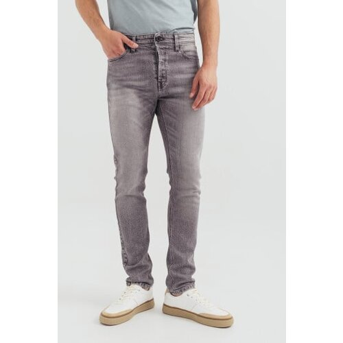Legendww muske sive skinny farmerice sa srednjim strukom-model 115 Cene