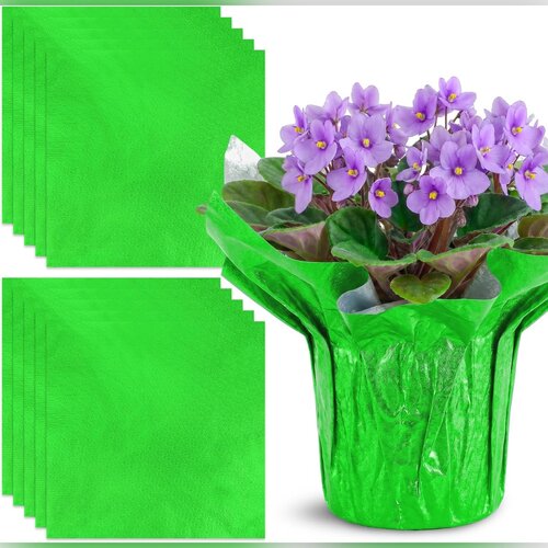 INF 10 aluminijastih božičnih ovojev za cvetlične lonce Green, (5000557341) Cene