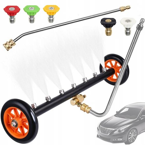 Rosfix Set Lanca In 5 &Scaron;ob &ndash; Lanca 34 cm 30&deg; Za Visokotlačno Pranje | 1/4" Hitri Spoj, 7 &Scaron;ob, 250 bar, Nerjaveče Jeklo, (5000356571) Cene