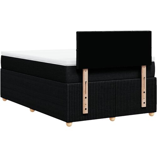 box spring s madracem crni 120 x 190 cm od tkanine Slike