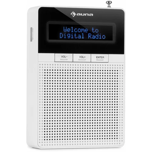 Auna DigiPlug DAB, internet radio za u utičnicu, DAB+, FM/PLL, BT, LCD zaslon, bijeli