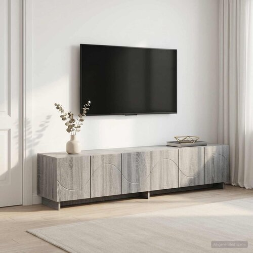  TV stalak 180 x 34,5 x 40 cm Siva Sonoma Konstruirano drvo Cijene