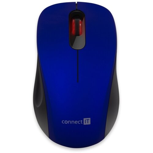 Connect IT CMO-2230-BL - Bežični tihi mi&amp;scaron; MUTE 1200 DPI 1xAA crna/plava Slike