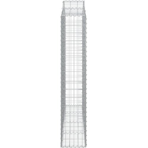  Lučne gabionske ko&amp;scaron;are 5 kom 200x30x160/180cm pocinčano željezo Slike