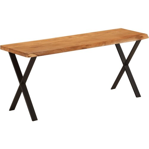 vidaXL Klop z naravnim robom 105 cm trden akacijev les, (21101819) Cene