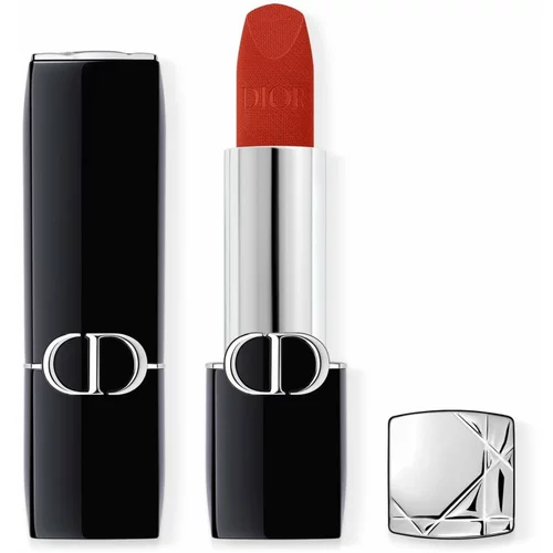 Dior Rouge dolgoobstojna šminka polnilna odtenek 777 Fahrenheit Velvet 3,5 g