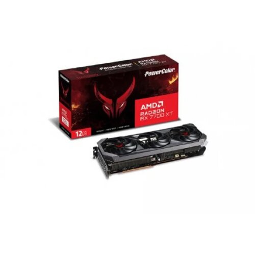 Powercolor Grafička karta Red Devil RX 7700 XT AMD/12GB/GDDR6/192bit/crna Cene