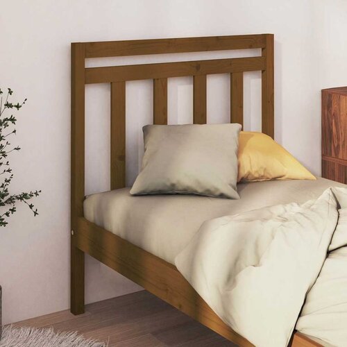  Uzglavlje za krevet boja meda 106 x 4 x 100 cm masivna borovina Cijene
