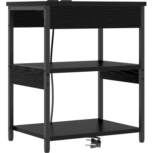  Noćni ormar Crni hrast 41 x 31 x 51 cm Konstruirano drvo Slike