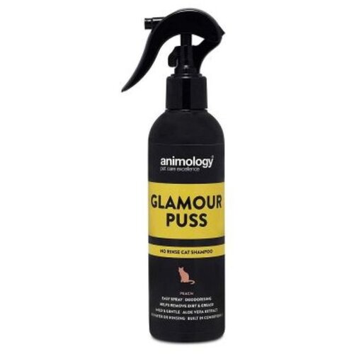 Animology &amp;scaron;ampon za pse za suvo pranje mačke bez ispiranja glamour puss, breskva, 250ml Slike