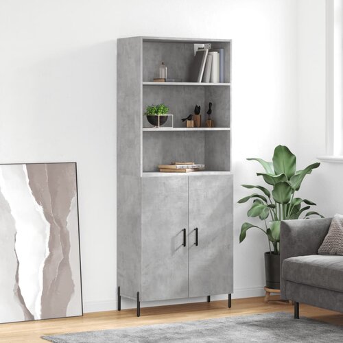  Visoka komoda siva betona 69,5x34x180 cm od konstruiranog drva Cijene