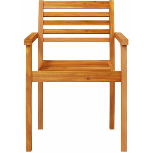  Vrtni set za objed 3 kom. Smeđa Čvrsto drvo akacije 110 x 55 x 75 cm Slike
