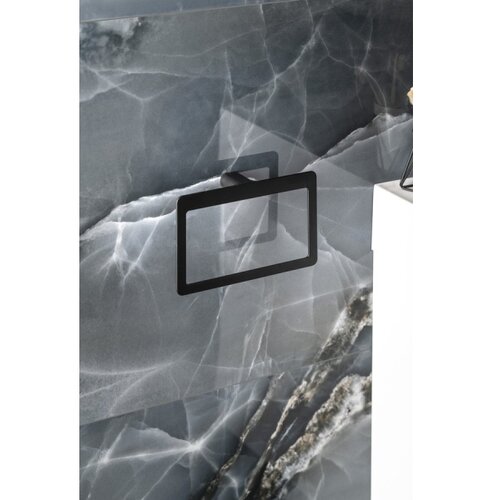Gedy zidni držač za pe&amp;scaron;kire pirenei 15x23 cm mat crne boje Slike