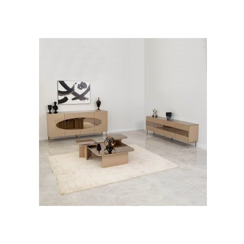 Hanah home lago - bronze, gold bronzegold console Slike
