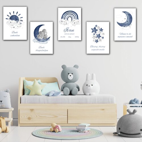  Set 5 slik za otro&scaron;ko sobo &ndash; Zvezdni navdih za male sanjače Cene