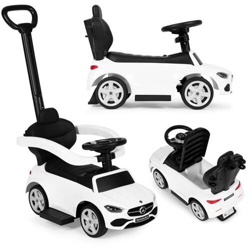 ECO TOYS EcoToys Guralica Mercedes C CLASS sa interaktivnim volanom i ručkom, Beli Slike