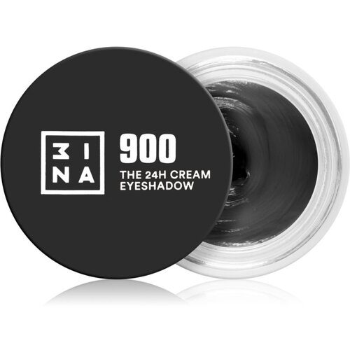 3INA The 24H Cream Eyeshadow kremasto senčilo za oči odtenek 900 Black 3 ml Slike