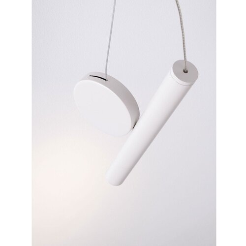 Nova Luce Bela aluminijasta LED viseča svetilka &amp;oslash; 23,5 cm Vero &amp;ndash; Slike