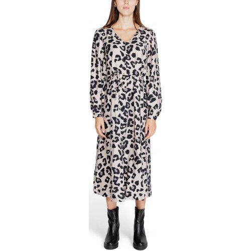 Jacqueline_de_yong Dolge obleke JDYCAROLINE L/S MIDI SLIT DRESS WVN 15330353 Siva Cene