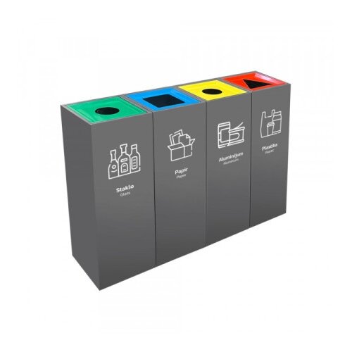 ARI METAL Set kanti za reciklažu MARK antracit 4u1 ( J993 ) Cene