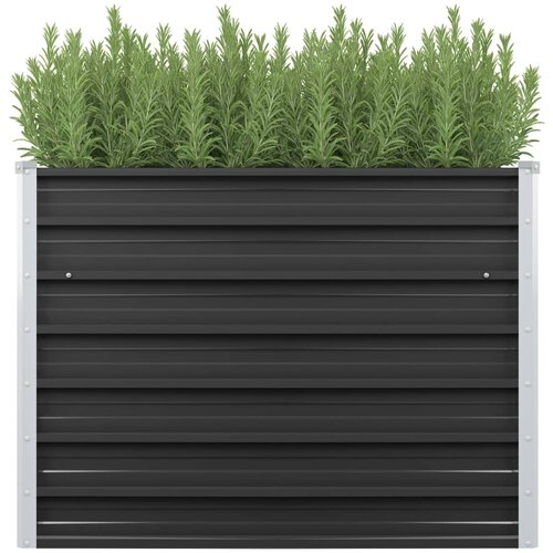 vidaXL Povišena vrtna gredica antracit 100x40x77 cm pocinčani čelik Cijene