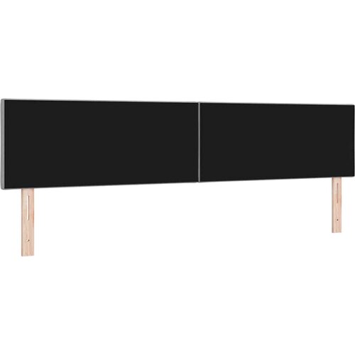  LED glava kreveta Svijetlo siva 200 cm tkanina Slike