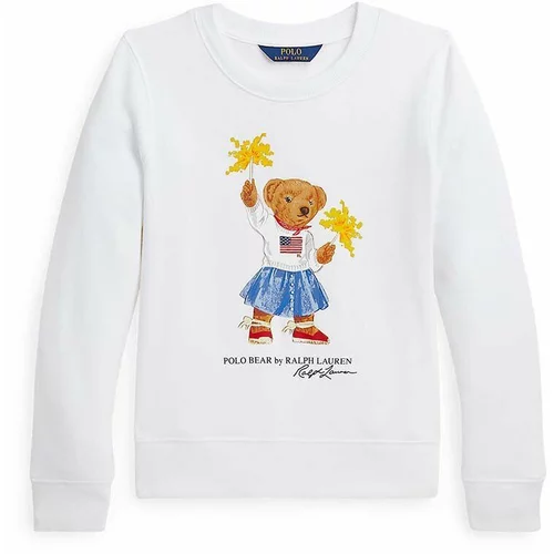 Polo Ralph Lauren Otroški pulover bela barva, 313945063001