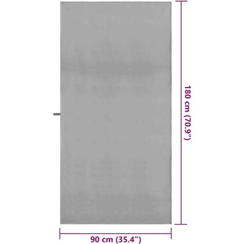 VidaXL Sportski Ručnici 2 pcs Tamno siva 90 x 180 cm Slike