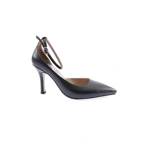 DGN 2015-23y Women's Ankle Strap Thin Heeled Shoes Black