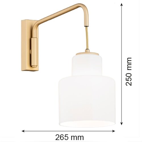  Argon 8371 - Zidna svetiljka DIUNA 1xE27/15W/230V zlatna Slike