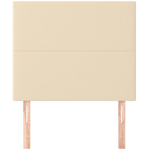 Uzglavlje krem boje 90x5x118/128 cm tkanina Slike