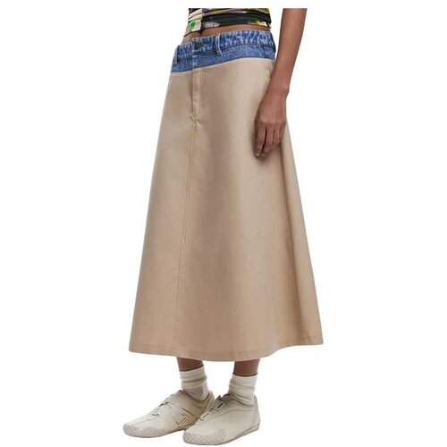 Desigual bež maxi suknja Cene