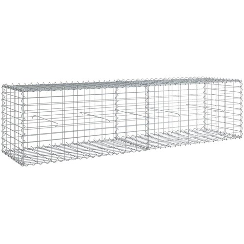  Gabionska ko&amp;scaron;ara s poklopcem 200x50x50 cm od pocinčanog željeza Slike