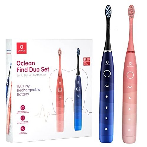 Oclean Flow Find Duo Set Adult Sonic toothbrush Blue, Pink Cijene