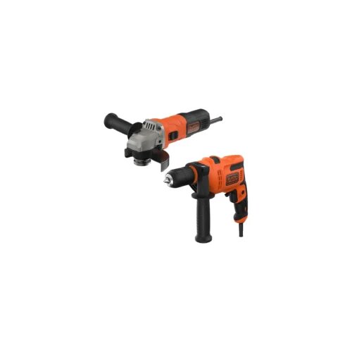  Black+Decker set brusilica 115mm 710W BEG010 i udarna bu&amp;scaron;ilica 500W BEH200 Slike