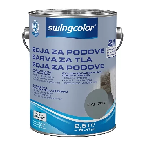 SWINGCOLOR talna barva 2 v 1 (modro-siva, 2,5 l)