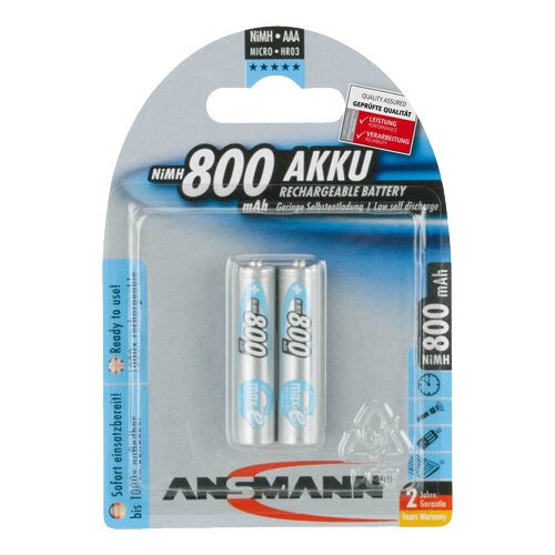 Ansmann polnilna baterija MaxE LR03 - AAA NiMH 2kos Slike