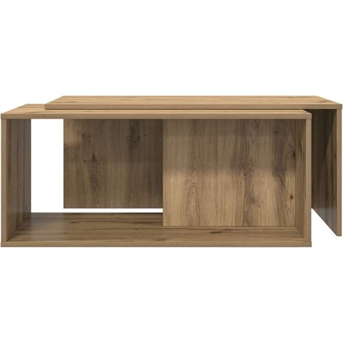 Set stolića za kavu 2 pcs Umjetnički hrast Konstruirano drvo Slike
