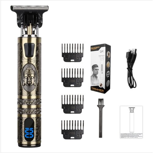 INF Retro pompadour mo&amp;scaron;ki strižnik z titanovim rezilom in LED - zlato, (5000339609) Slike