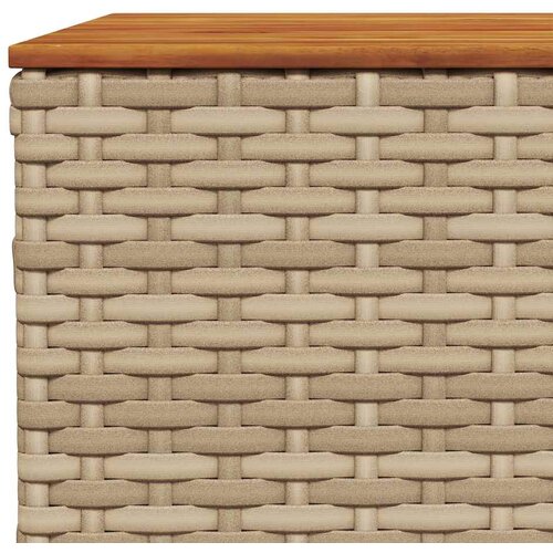  5-dijelni vrtni set sofa s jastucima bež od poliratana 55 x 55 x 36 cm Slike