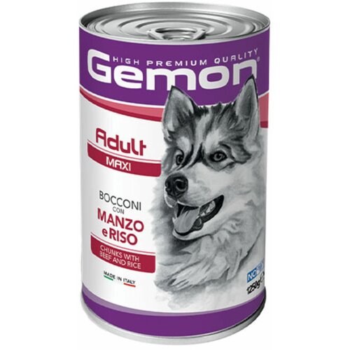 Monge gemon dog adult konzerva maxi govedina/riza 1250gr Cene