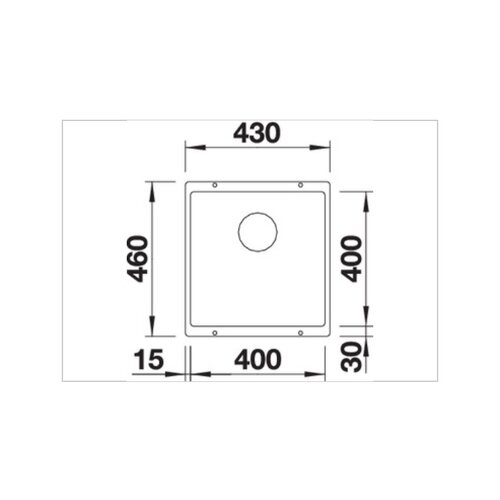 Blanco kuhinjsko korito SUBLINE 400 - U, antracit, Silgranit PD 523422 + SIFON Slike