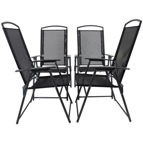 Gardenson Set Vrtnih Stolov Antracit, 4-Delno Slike